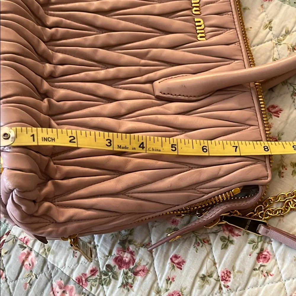 MIU MIU PINK QUILTED BAG EUC - Picture 15 of 16